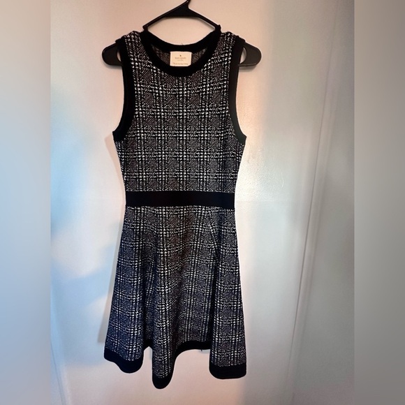 Kate Spade Houndstooth Plaid Sweater Dress Size Small - Picture 6 of 12
